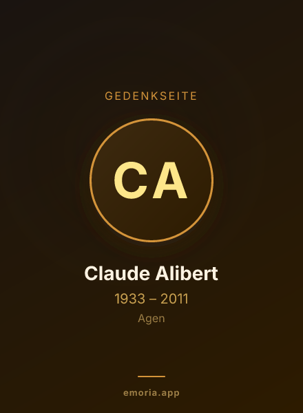 Gedenkportrait von Claude Alibert