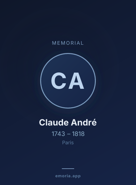 Memorial portrait of Claude André