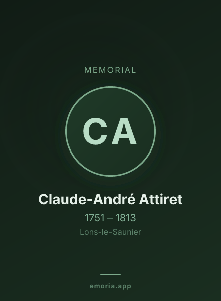 Memorial portrait of Claude-André Attiret