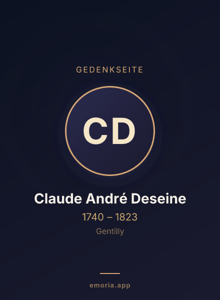 Gedenkportrait von Claude André Deseine