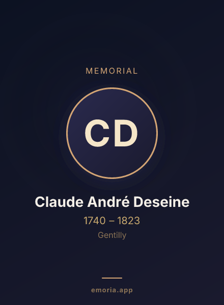 Memorial portrait of Claude André Deseine