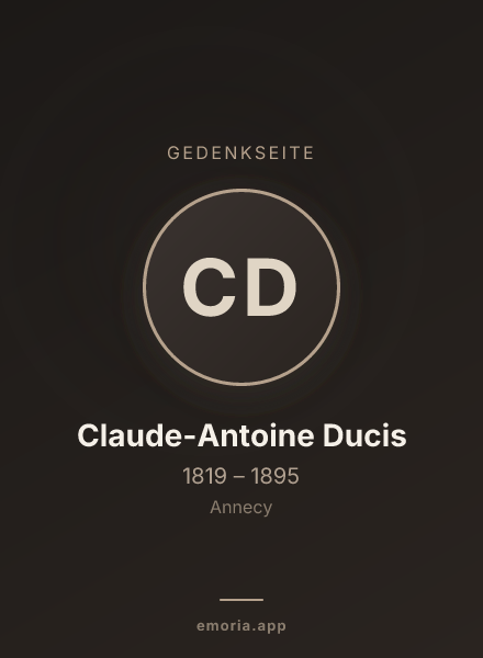 Gedenkportrait von Claude-Antoine Ducis
