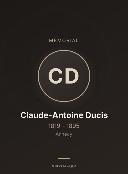 Memorial portrait of Claude-Antoine Ducis