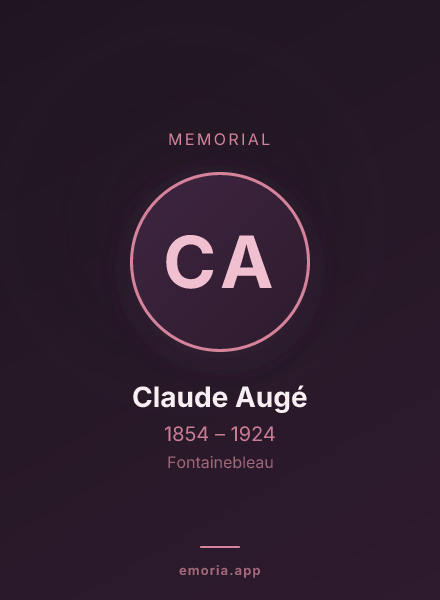 Memorial portrait of Claude Augé