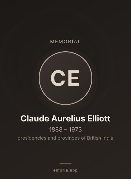 Memorial portrait of Claude Aurelius Elliott
