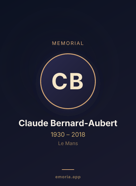 Memorial portrait of Claude Bernard-Aubert