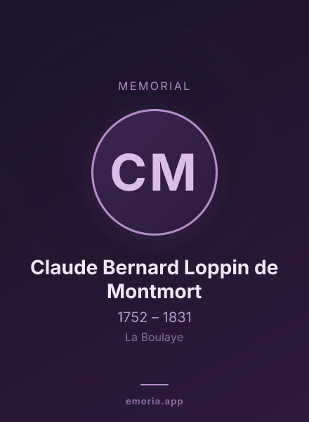 Memorial portrait of Claude Bernard Loppin de Montmort
