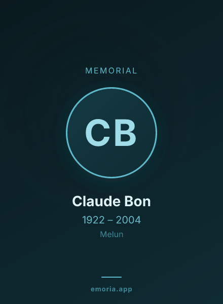 Memorial portrait of Claude Bon
