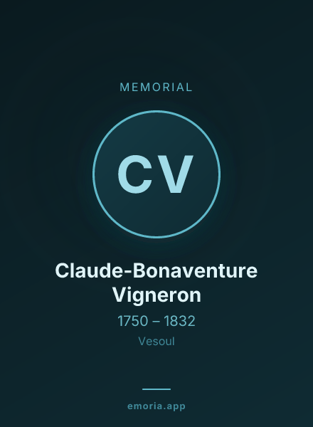 Memorial portrait of Claude-Bonaventure Vigneron