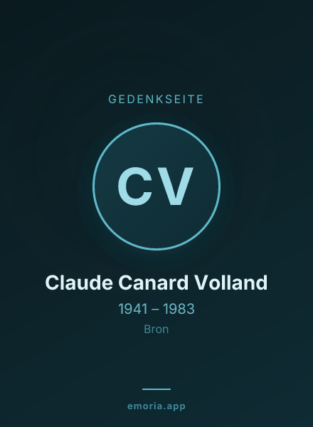 Gedenkportrait von Claude Canard Volland