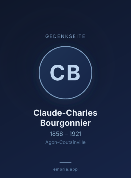 Gedenkportrait von Claude-Charles Bourgonnier