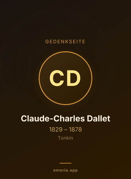 Gedenkportrait von Claude-Charles Dallet