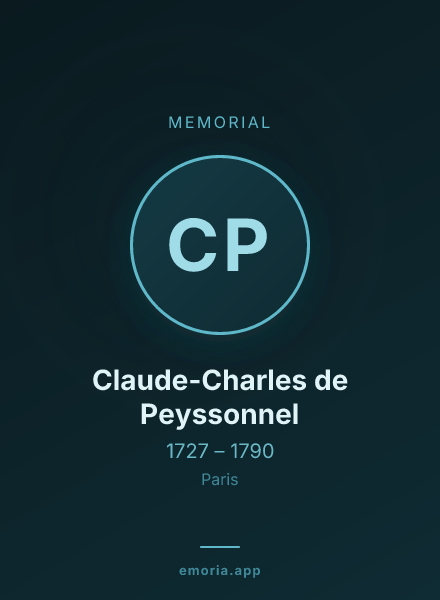 Memorial portrait of Claude-Charles de Peyssonnel
