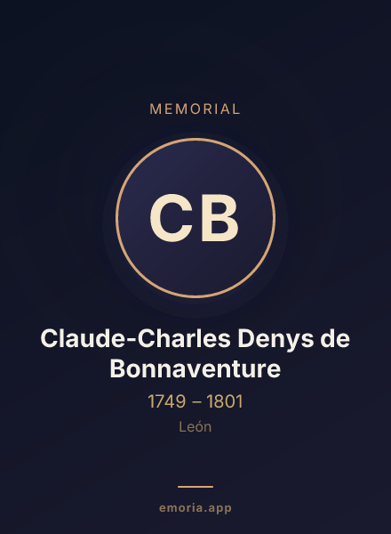 Memorial portrait of Claude-Charles Denys de Bonnaventure