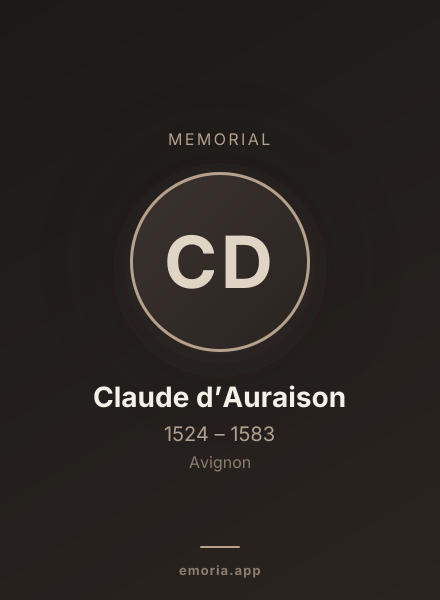 Memorial portrait of Claude d’Auraison