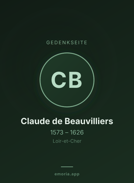Gedenkportrait von Claude de Beauvilliers