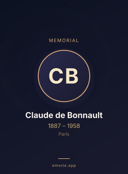 Memorial portrait of Claude de Bonnault
