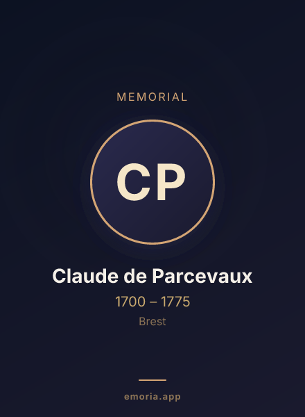 Memorial portrait of Claude de Parcevaux