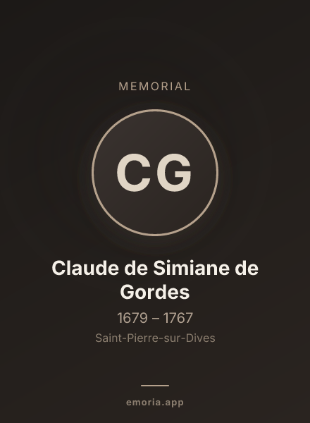 Memorial portrait of Claude de Simiane de Gordes