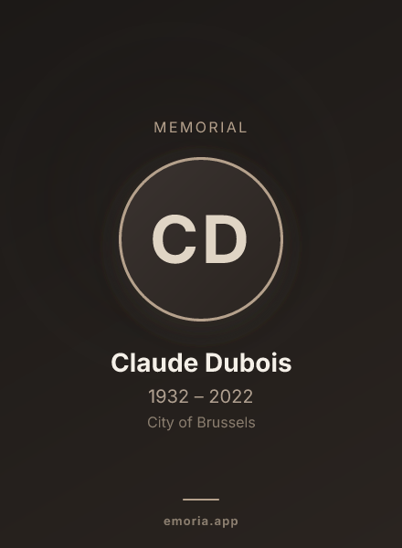 Memorial portrait of Claude Dubois
