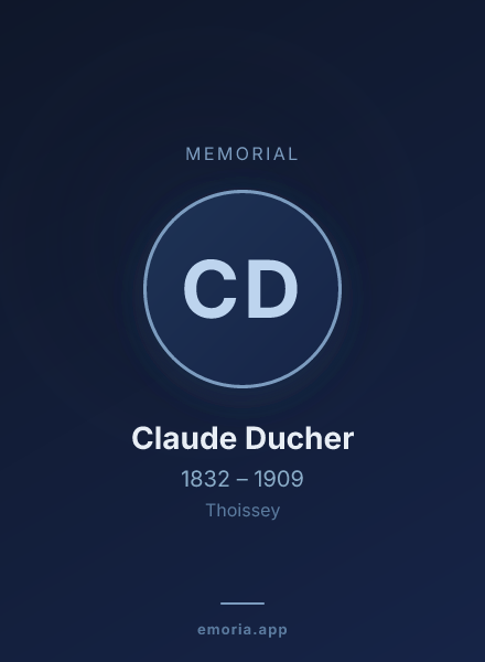 Memorial portrait of Claude Ducher