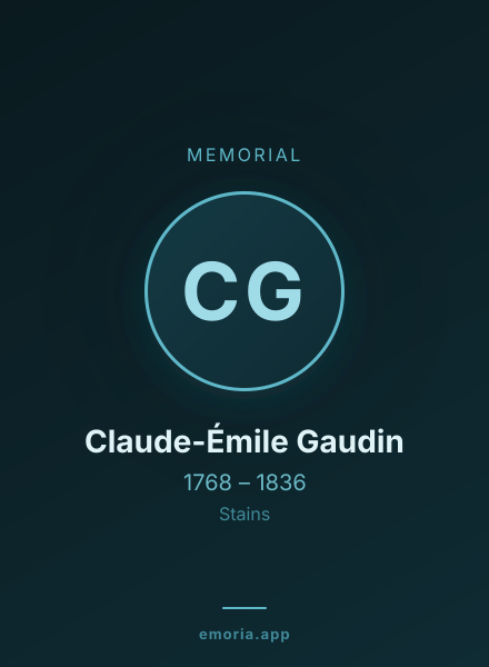 Memorial portrait of Claude-Émile Gaudin