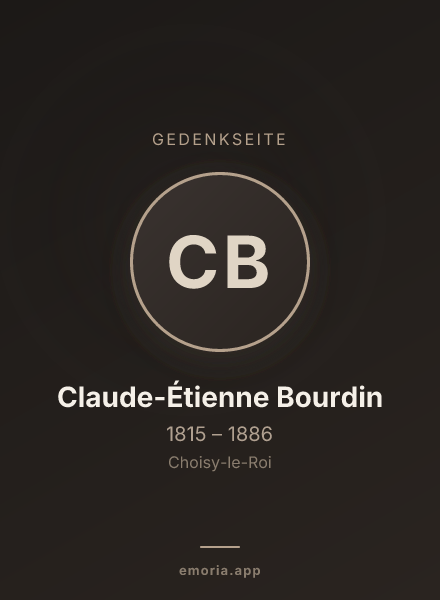 Gedenkportrait von Claude-Étienne Bourdin