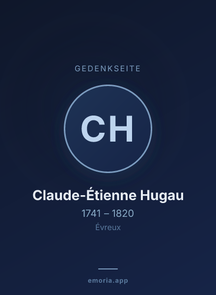 Gedenkportrait von Claude-Étienne Hugau