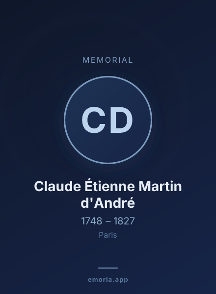 Memorial portrait of Claude Étienne Martin d'André