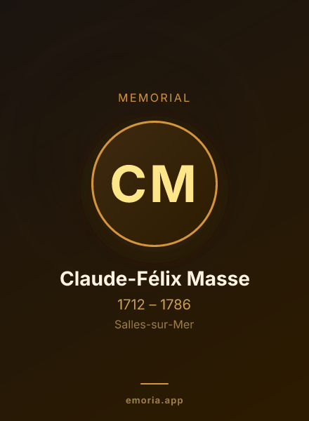 Memorial portrait of Claude-Félix Masse
