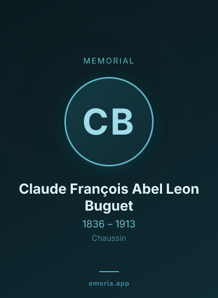 Memorial portrait of Claude François Abel Leon Buguet