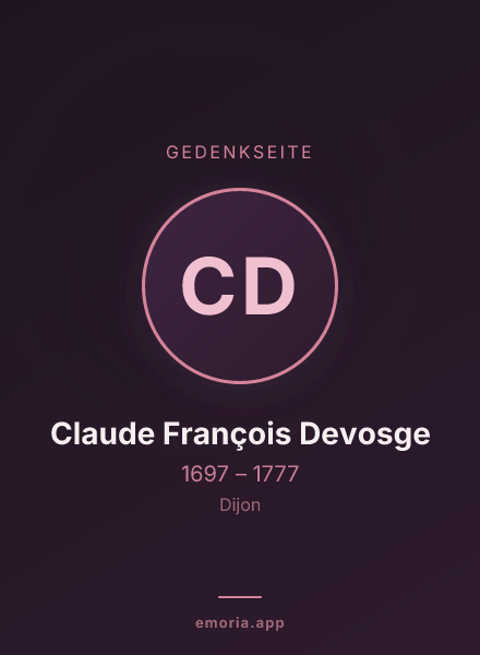 Gedenkportrait von Claude François Devosge