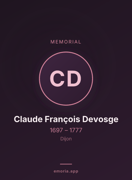 Memorial portrait of Claude François Devosge