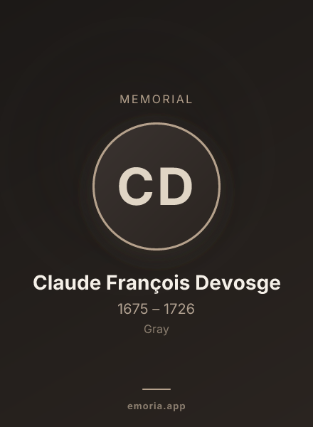Memorial portrait of Claude François Devosge