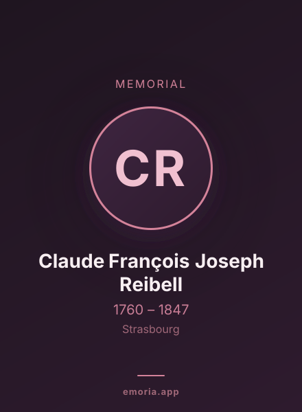 Memorial portrait of Claude François Joseph Reibell