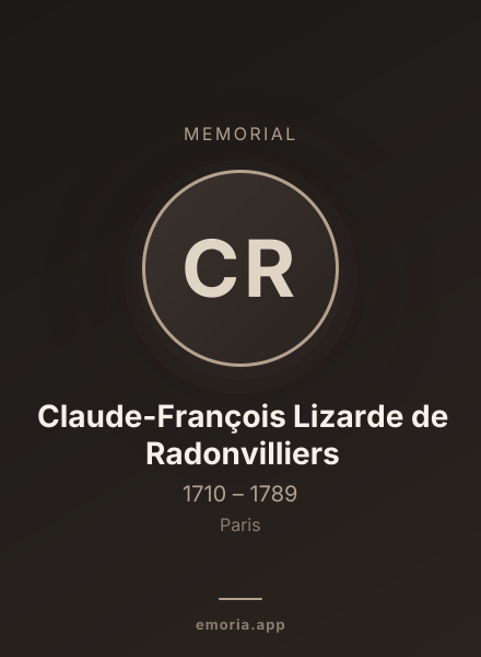 Memorial portrait of Claude-François Lizarde de Radonvilliers