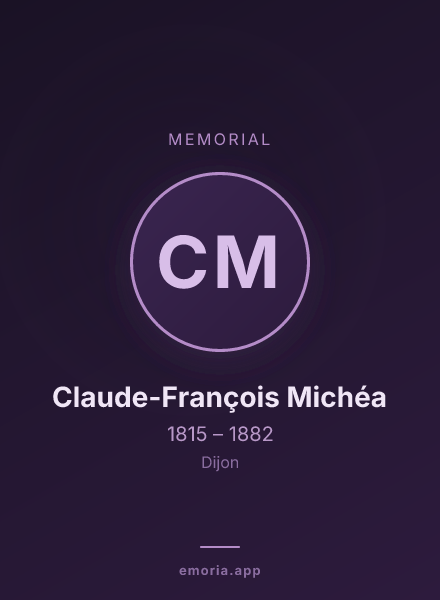 Memorial portrait of Claude-François Michéa