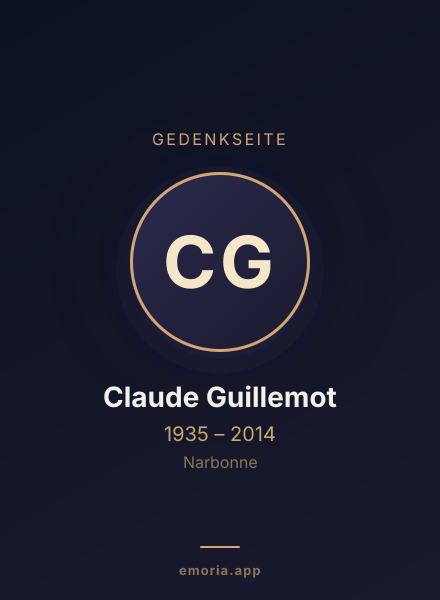 Gedenkportrait von Claude Guillemot