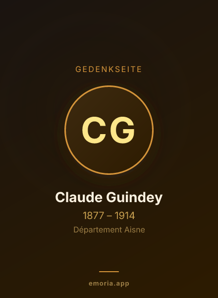 Gedenkportrait von Claude Guindey