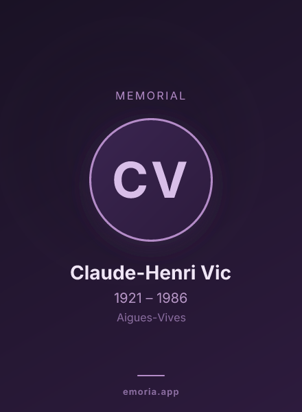 Memorial portrait of Claude-Henri Vic