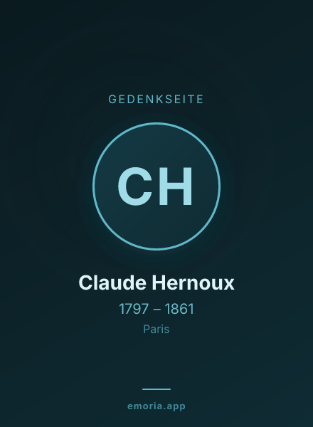 Gedenkportrait von Claude Hernoux
