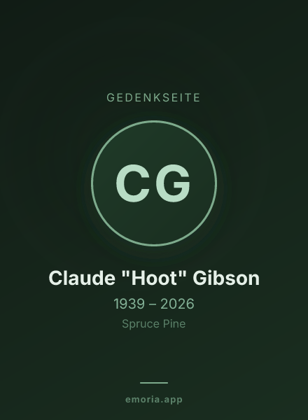 Gedenkportrait von Claude "Hoot" Gibson