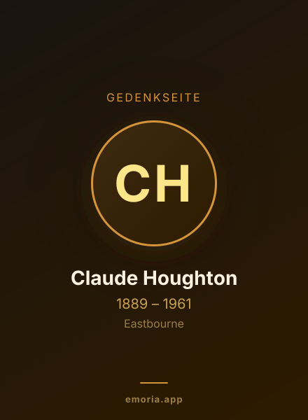 Gedenkportrait von Claude Houghton