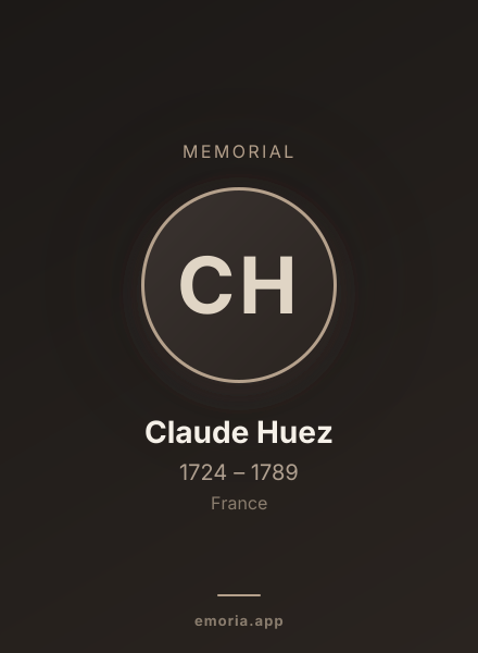 Memorial portrait of Claude Huez
