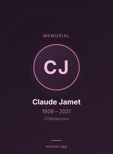 Memorial portrait of Claude Jamet