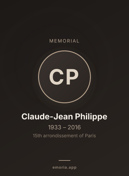 Memorial portrait of Claude-Jean Philippe