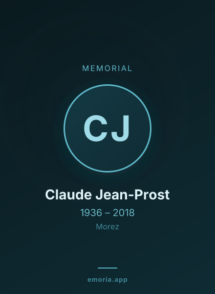 Memorial portrait of Claude Jean-Prost