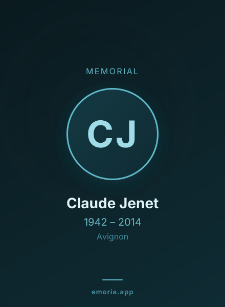 Memorial portrait of Claude Jenet