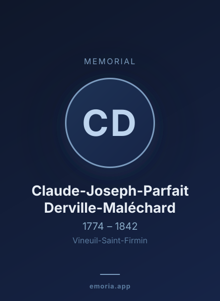 Memorial portrait of Claude-Joseph-Parfait Derville-Maléchard
