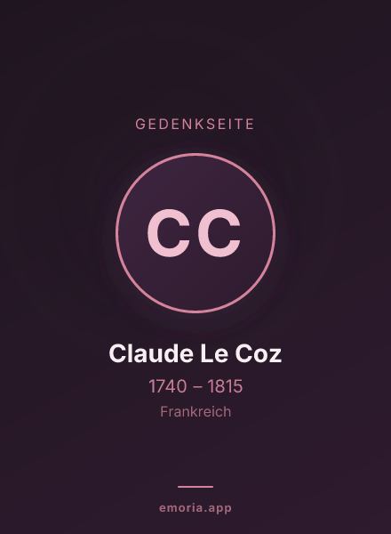 Gedenkportrait von Claude Le Coz